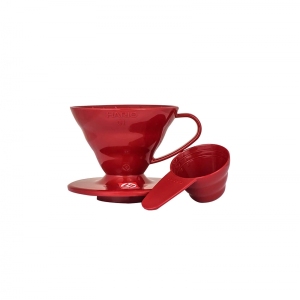 Dripper plastikowy Hario V60-01 Czerwony