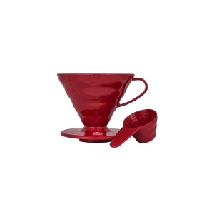 Dripper plastikowy Hario V60-02 Czerwony